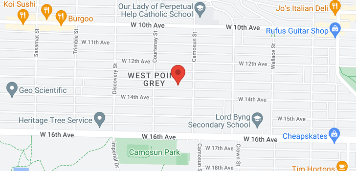 map of 4138 W 13TH AVENUE